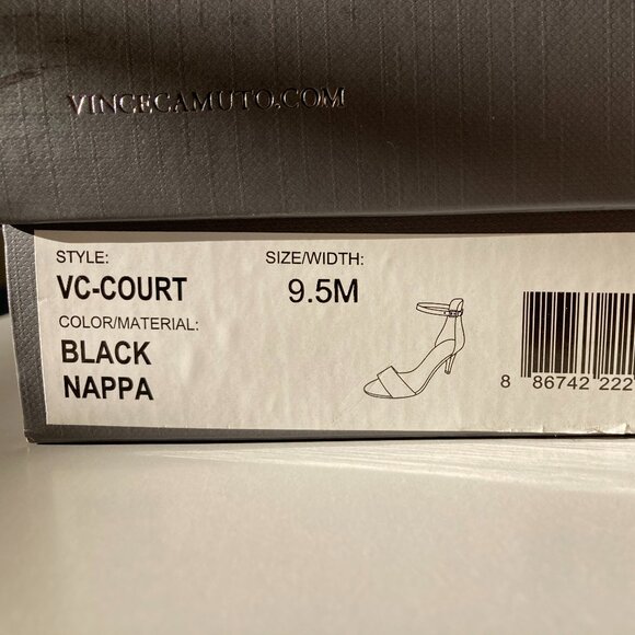 Vince Camuto black strappy stiletto - Picture 15 of 15